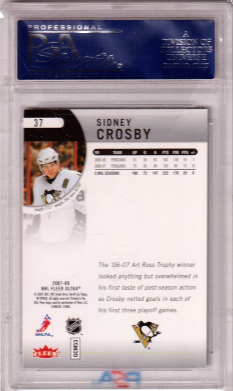 SIDNEY CROSBY 2007 Fler Ultra #37 PSA 10 GEM MINT - PENGUINS