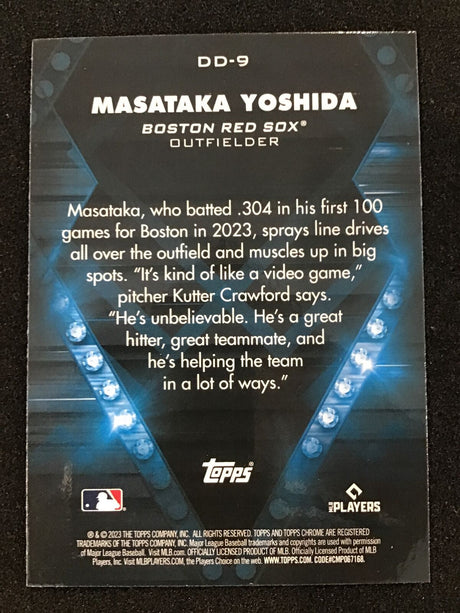 Masataka Yoshida 2023 Topps Chrome RC Diamond Dominance #DD-9 Rex Sox