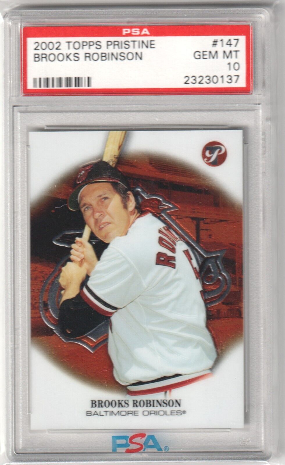 BROOKS ROBINSON 2002 Topps Pristine #147 PSA 10 GEM MINT - ORIOLES