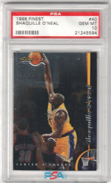 SHAQUILLE O'NEAL 1998-99 Topps Finest #40 PSA 10 GEM MINT - LAKERS