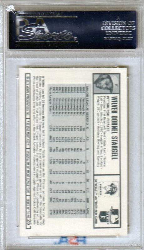 WILLIE STARGELL 1973 Kellogg's Pro Super Stars #25 PSA 10 GEM MINT - PIRATES