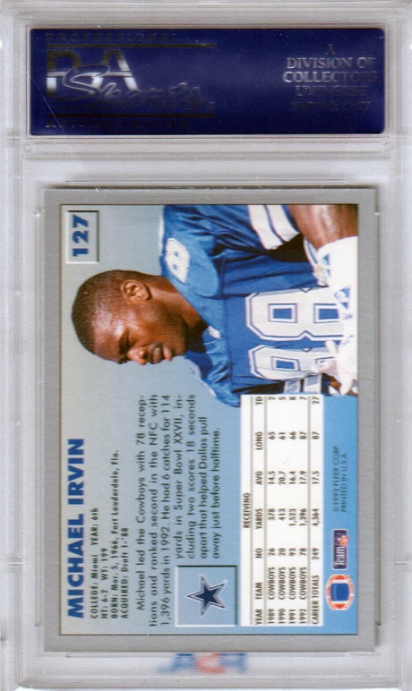 MICHAEL IRVIN 1993 Fleer #127 PSA 10 GEM MINT - COWBOYS