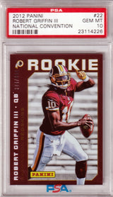 ROBERT GRIFFIN III 2012 National Convention RC Rookie #/499 PSA 10 - REDSKINS