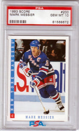 MARK MESSIER 1993 Score #200 PSA 10 GEM MINT - RANGERS POP 6