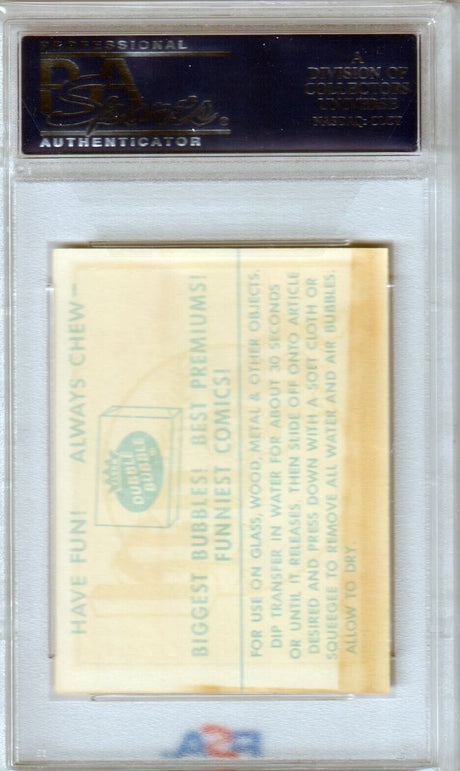 LOS ANGELES ANGELS 1961 Fleer Team Logo Decals PSA 5 EX