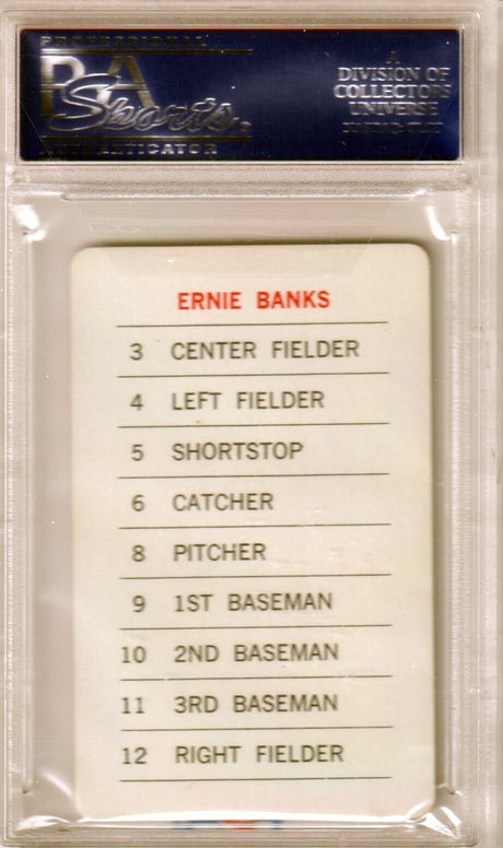 ERNIE BANKS 1970 Milton Bradley PSA 9 MINT - CUBS