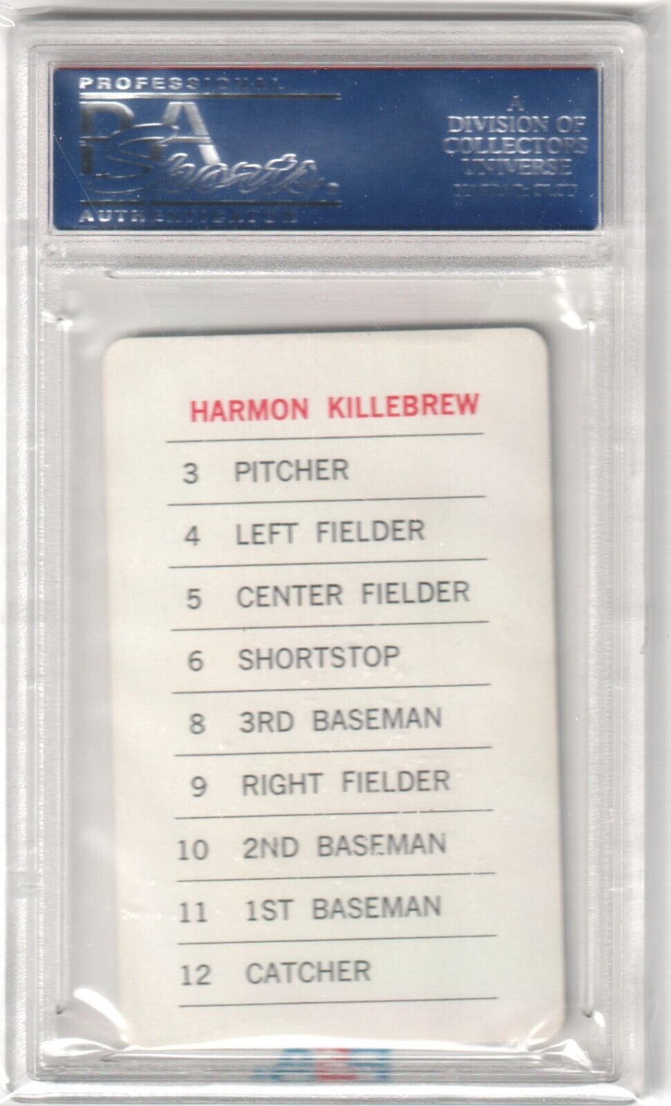 HARMON KILLEBREW 1970 Milton Bradley PSA 8.5 NM-MT+ - TWINS