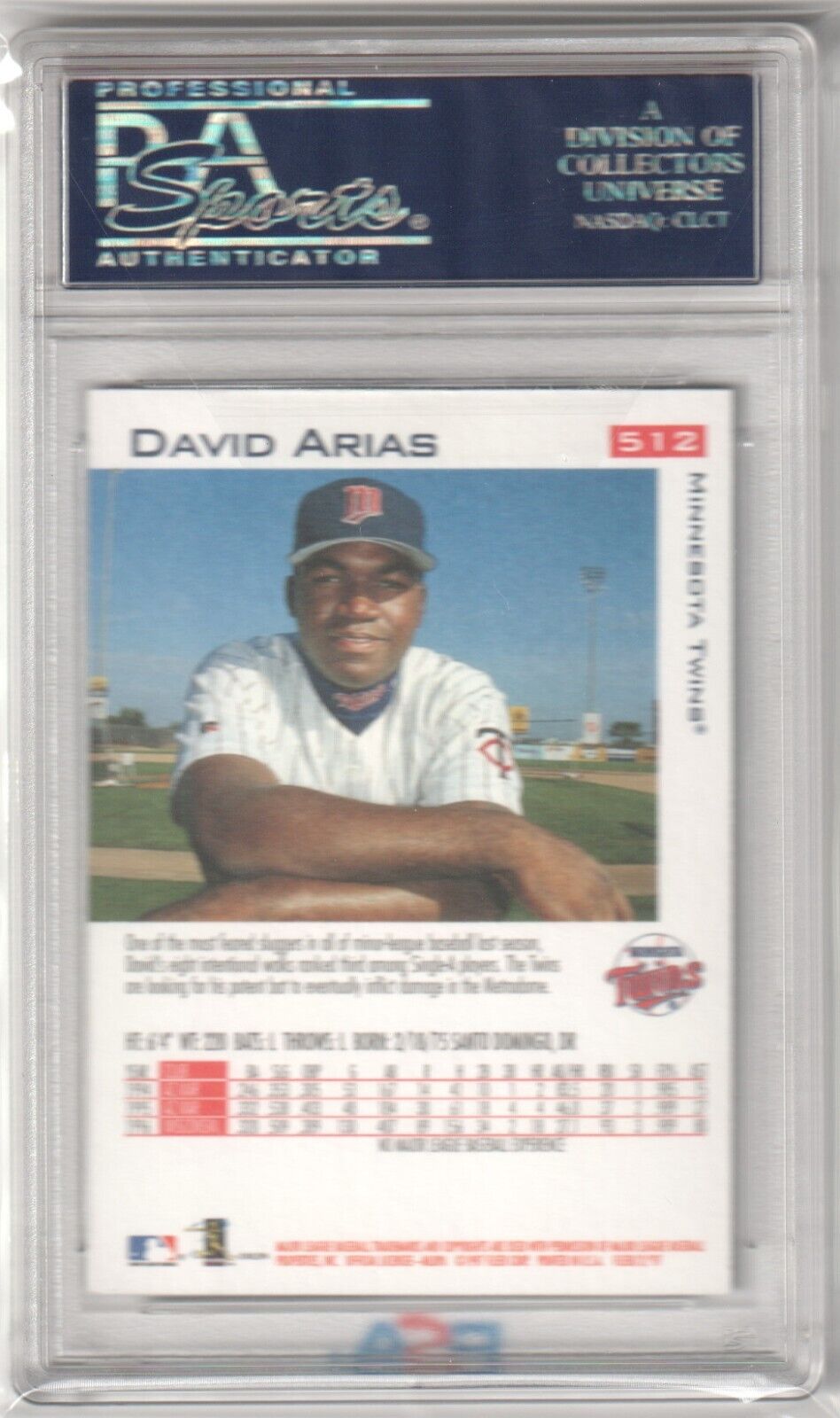 DAVID ORTIS (Arias) 1997 Fleer RC Rookie #512 PSA 9 MINT - RED SOX ...