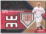 JIM THOME 2003 Upper Deck SPx Winning Materials Game Jersey Red #/50 PHILLIES