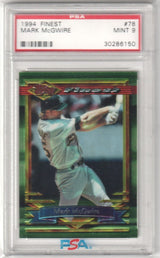 MARK McGWIRE 1994 Topps Finest #78 PSA 9 MINT - ATHLETICS