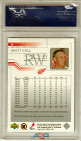 BRETT HULL 2001 Upper Deck #62 PSA 10 GEM MINT - RED WINGS POP 5