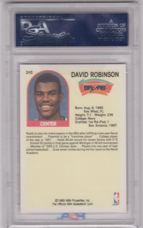 DAVID ROBINSON 1989-90 Hoops RC Rookie #310 PSA 10 GEM MINT - SPURS