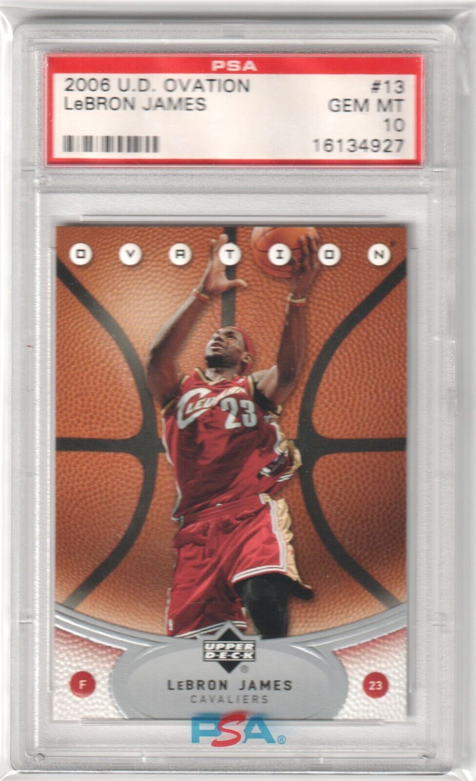 LEBRON JAMES 2006-07 Upper Deck Ovation #113 PSA 10 - LAKERS