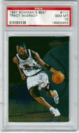 TRACY McGRADY 1997-98 Bowman's Best Rookie RC #111 PSA 10 GEM MINT - RAPTORS