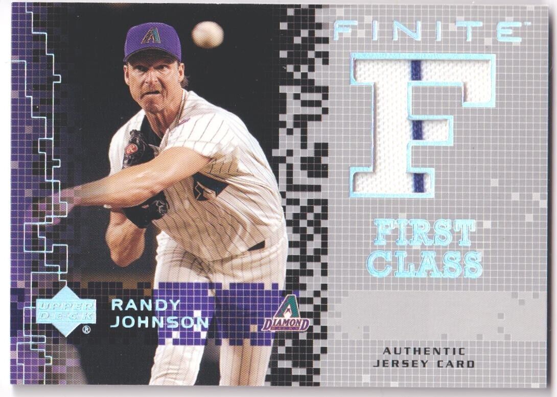 RANDY JOHNSON 2003 Upper Deck Finite First Class Game Used Jersey - DIAMONDBACKS