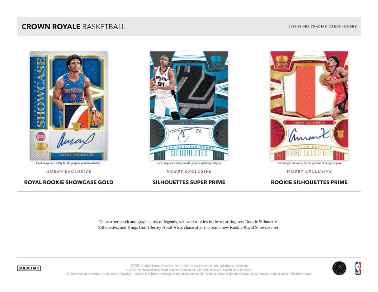 2023-24 Panini Crown Royale NBA Basketball Hobby Box