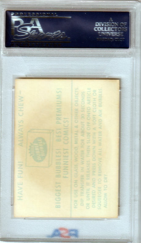 DETROIT TIGERS 1961 Fleer Team Logo Decals PSA 5 EX