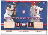 JIM THOME PAT BURRELL 2003 Playoff Prestige Dual Game Used Bat #/400 - PHILLIES