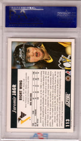 JARAMIR JAGR 1992 Score #113 PSA 10 GEM MINT - PENGUINS