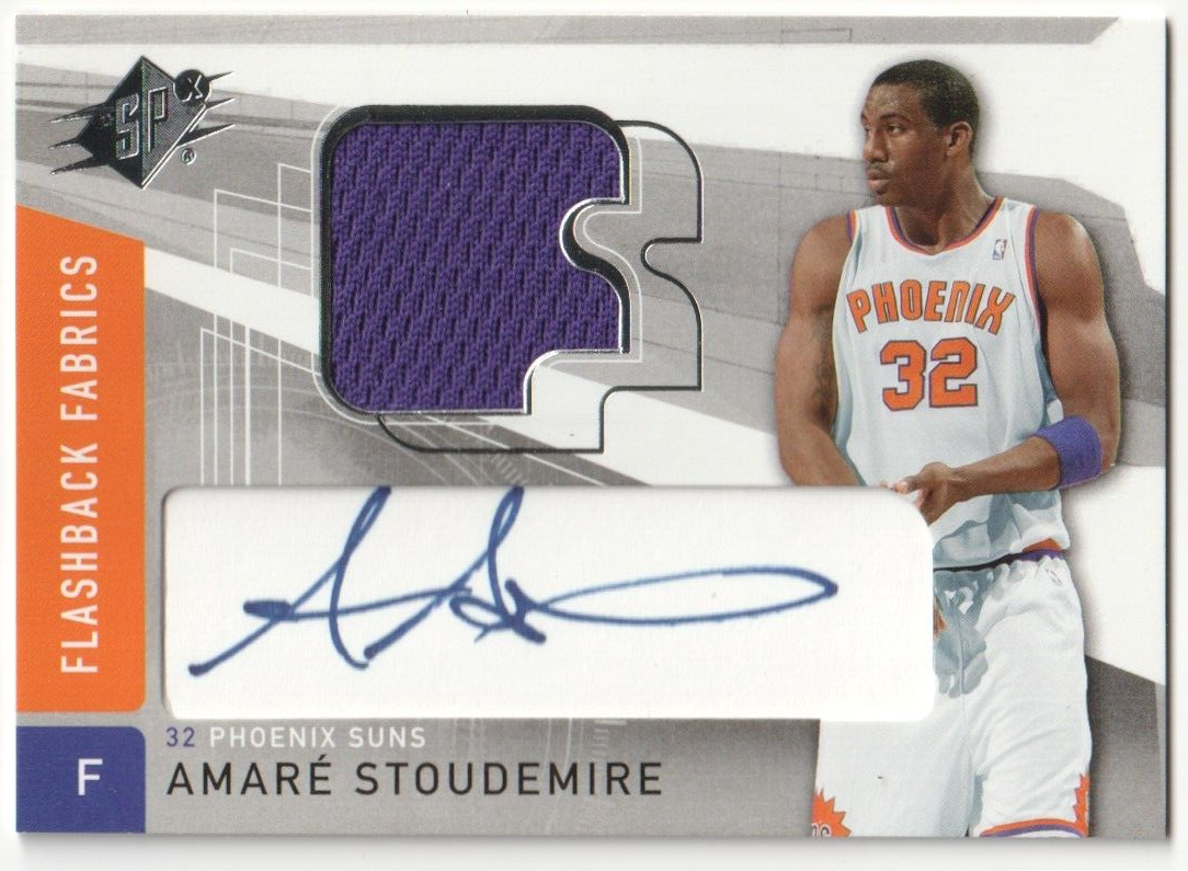 AMARE STOUDEMIRE 2004-05 Upper Deck SPx Autograph Auto Jersey  - SUNS
