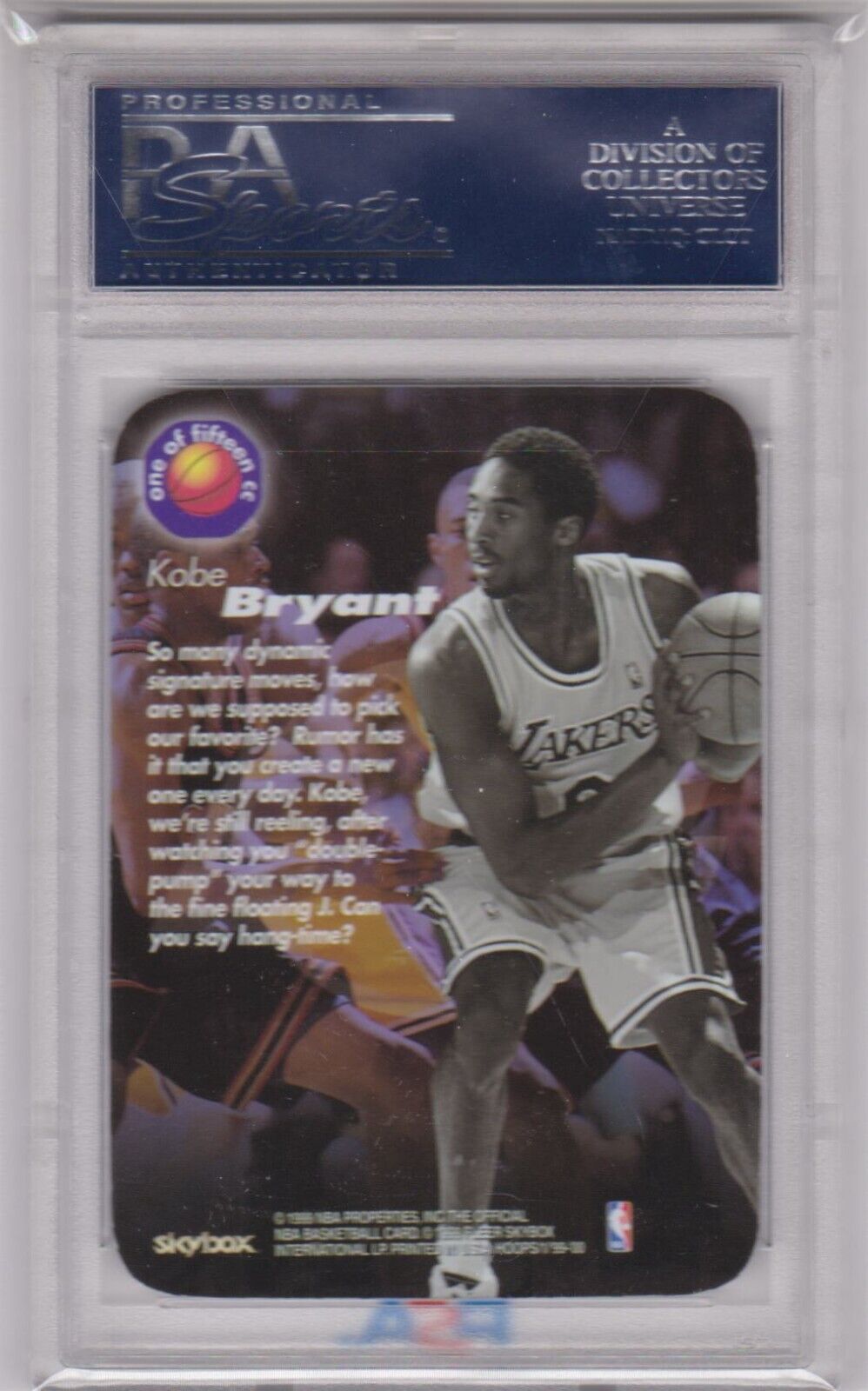 KOBE BRYANT 1999-00 Skybox Hoops Calling Card #1 PSA 10 GEM MINT - LAKERS GOAT