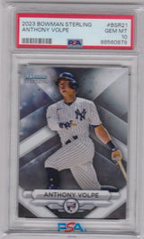 ANTHONY VOLPE 2023 Bowman Sterling RC Rookie PSA 10 GEM MINT - YANKEES