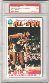 KAREEM ABDUL-JABBAR 1976-77 Topps #126 PSA 7 NM - LAKERS