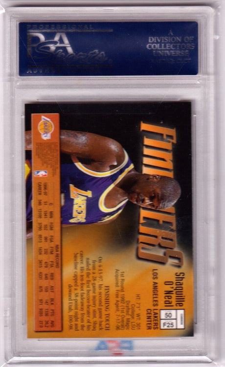 SHAQUILLE O'NEAL 1997-98 Topps Finest Finishers #50 PSA 10 GEM MINT - LAKERS