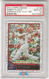 ALBERT PUJOLS 2011 Bowman Chrome Refractor #142 PSA 10 GEM MINT - CARDINALS