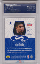 TIM DUNCAN 1998-99 Upper Deck Choice Starquest Blue #SQ24 PSA 8 NM-MT - SPURS