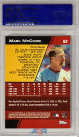 MARK McGWIRE 2001 Bowman's Best #62 PSA 10 GEM MINT - CARDINALS