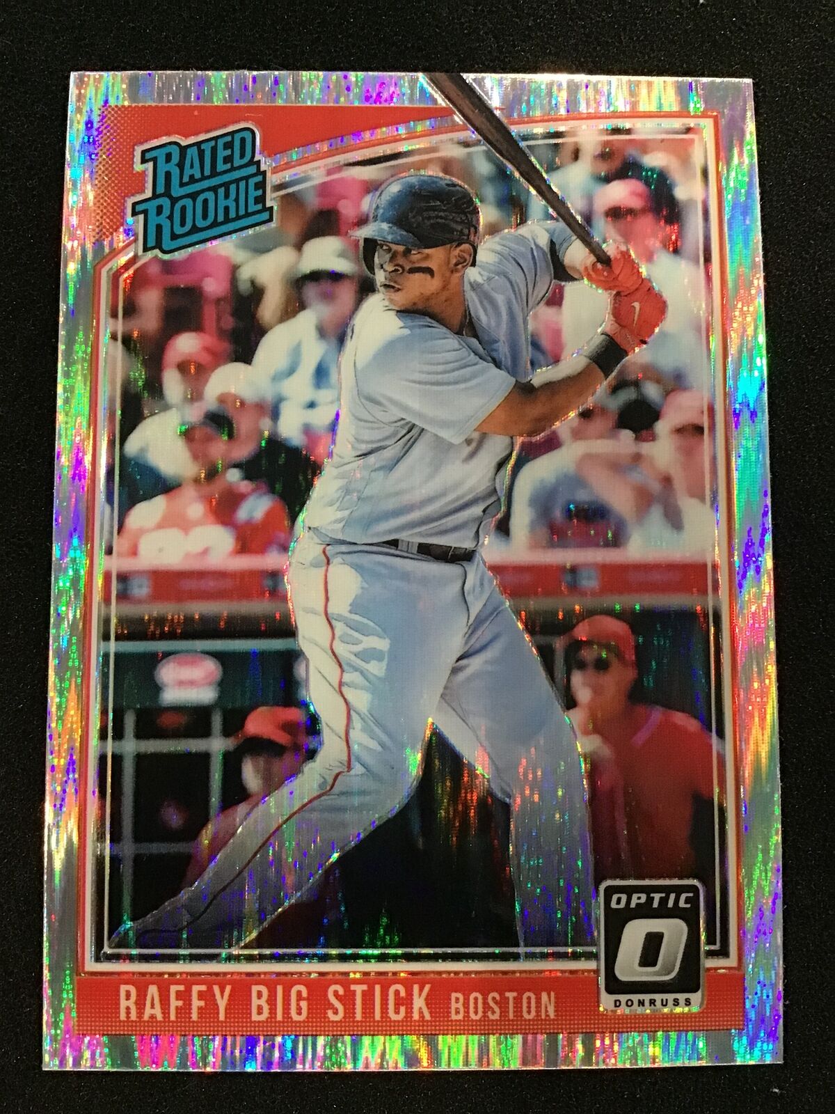 Rafael Devers 2018 Donruss Optic 35 Shock Rated Rookie - Boston Red Sox