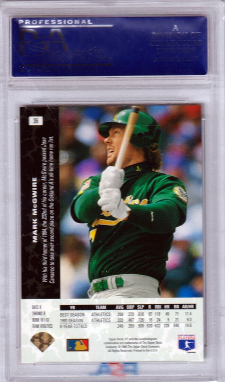 MARK McGWIRE 1994 Upper Deck SP #36 PSA 10 GEM MINT - ATHLETICS