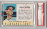 SANDY KOUFAX 1963 Post Cereal #121 PSA Authentic - DODGERS