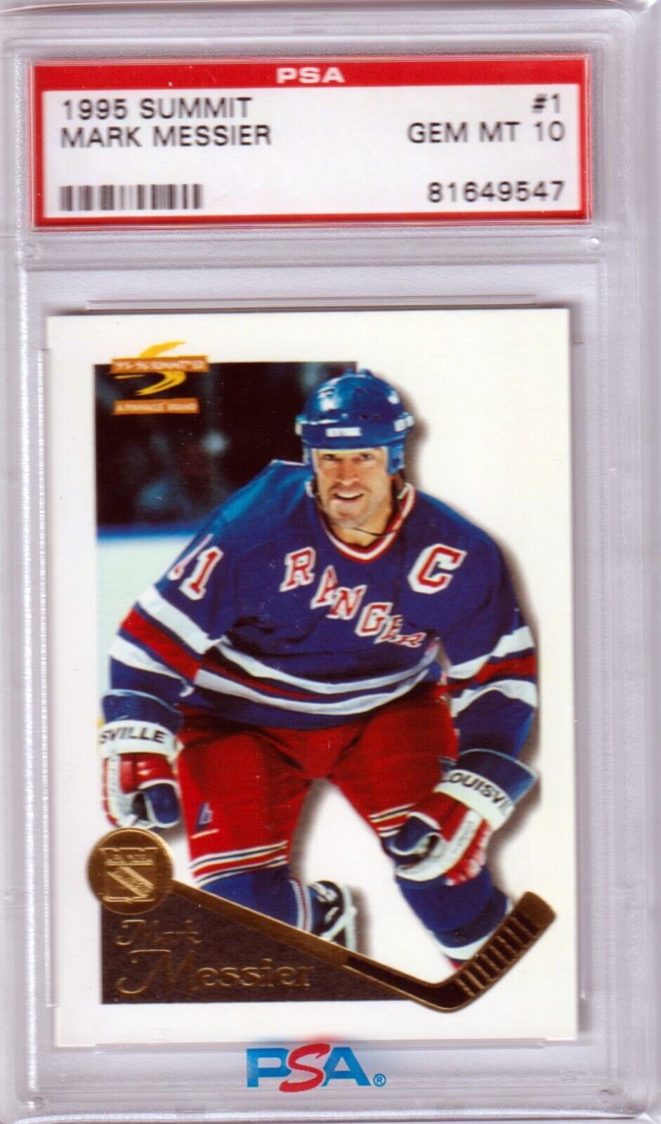 MARK MESSIER 1995 Summit #1 PSA 10 GEM MINT - RANGERS POP 1