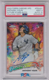 ANTHONY VOLPE 2023 Topps Chrome Update RC Rookie Autograph Auto PSA 9 10 MINT