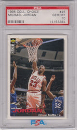 MICHAEL JORDAN 1995 Upper Deck Collector's Choice #45 PSA 10 GEM MINT - BULLS