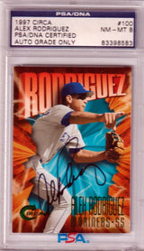 ALEX RODRIGUEZ 1997 Circa Autograph Auto #100 PSA / DNA - MARINERS