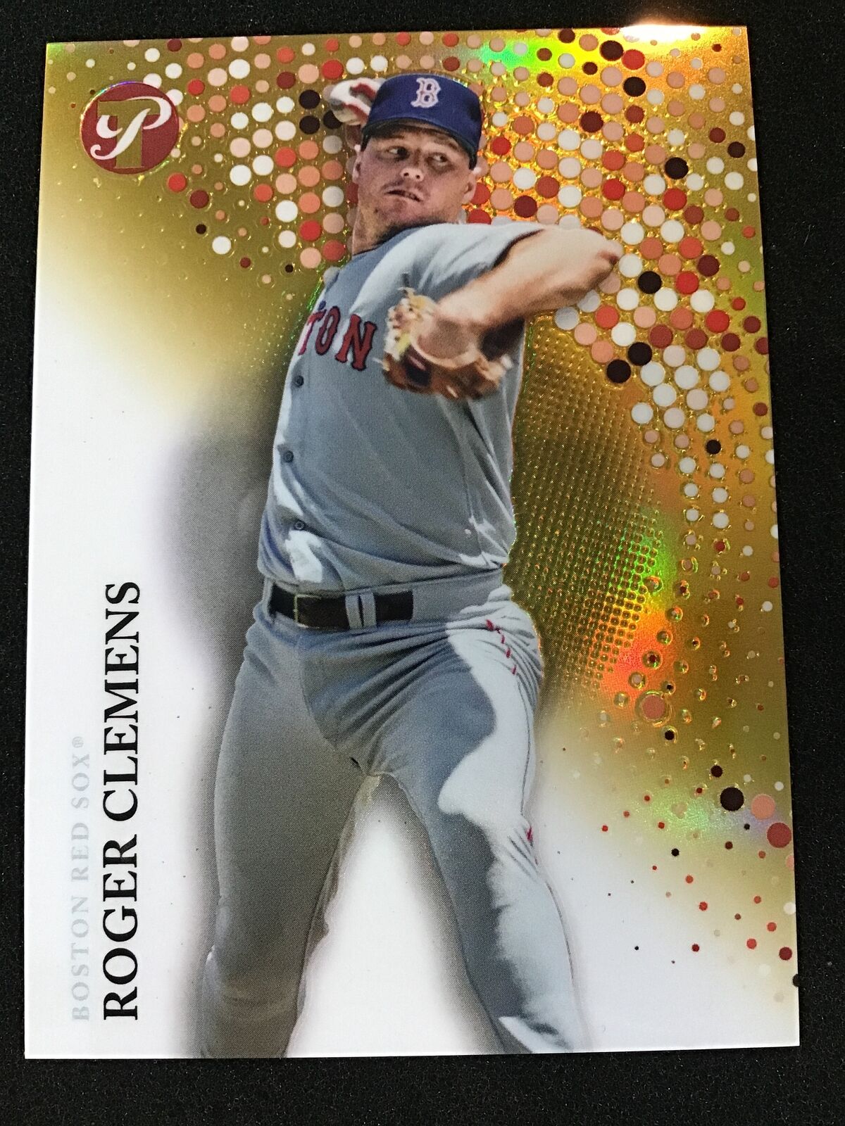 Roger Clemens 2022 Topps Pristine 124 Pristine Gold Refractor /50 Red Sox