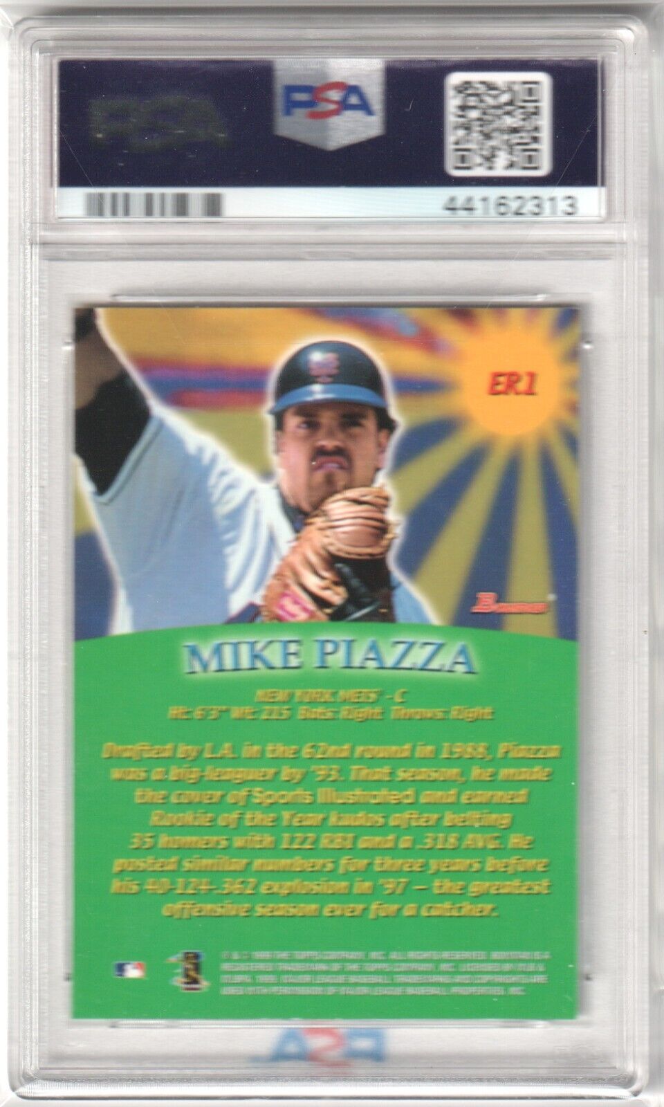 MIKE PIAZZA 1999 Bowman Early Risers #ER1 PSA 9 MINT - METS