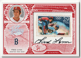 FRED LYNN 2005 Leaf Century Collection Autograph Auto Stamp SP #/92 - RED SOX