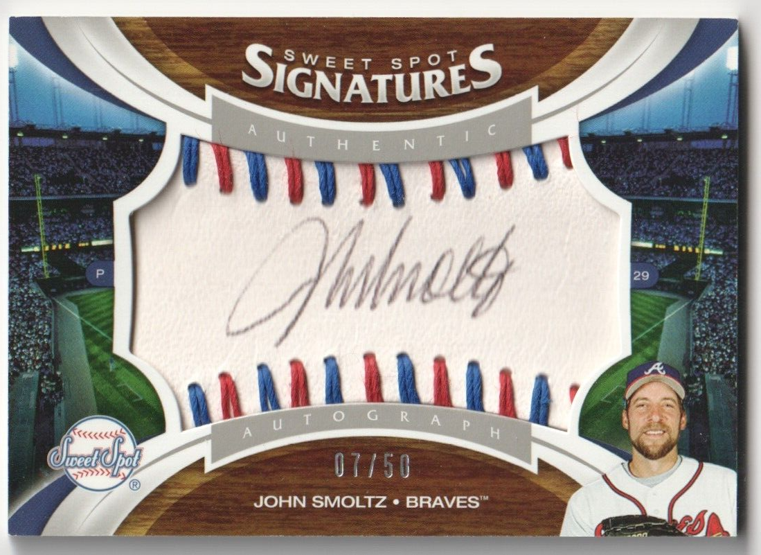 JOHN SMOLTZ 2006 Upper Deck Sweet Spot Autograph Auto #/50 - BRAVES