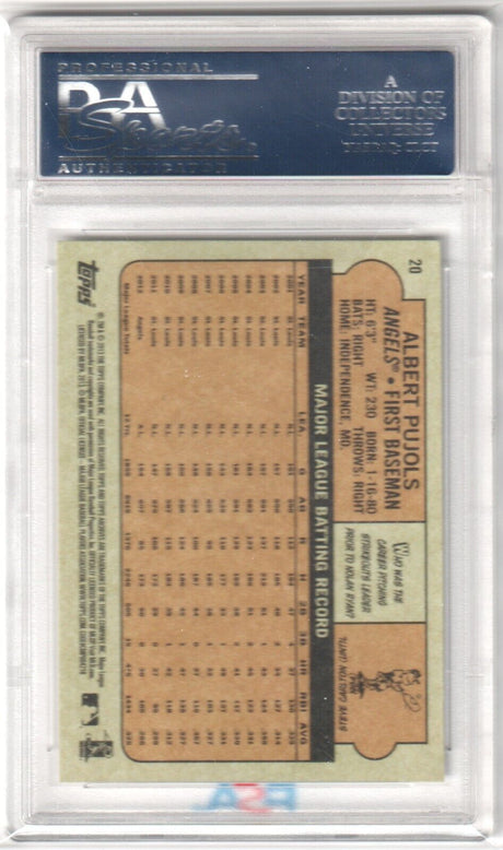 ALBERT PUJOLS 2013 Topps Archives #20 PSA 10 GEM MINT