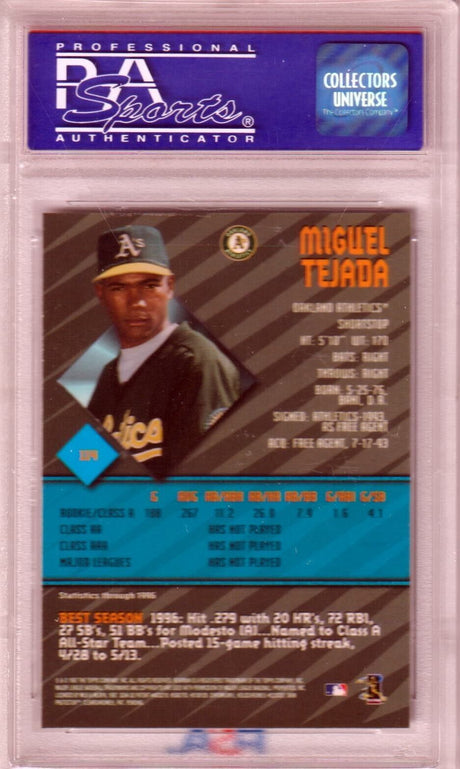 MIGUEL TEJADA 1997 Bowman's Best RC Rookie #114 PSA 10 GEM MINT - ATHLETICS