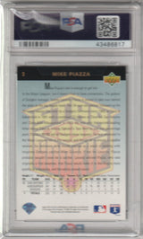 MIKE PIAZZA 1993 Upper Deck Star Rookie #2 PSA 8 NM-MT - DODGERS