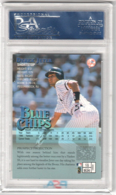 DEREK JETER 1997 Topps Finest Blue Chips #15 PSA 10 GEM MINT - YANKEES