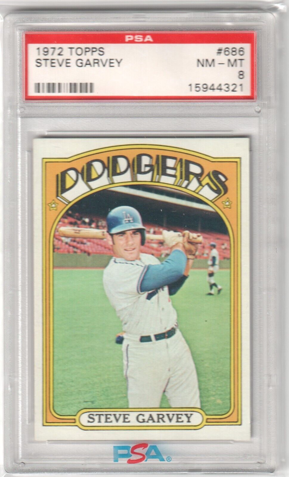 STEVE GARVEY 1972 Topps #686 PSA 8 NM-MT - DODGERS