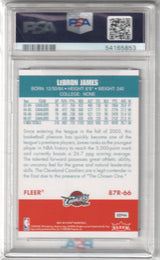 LEBRON JAMES 2007-08 Fleer 1987 Retro #66 PSA 8 NM-MT - LAKERS