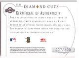 RICHIE SEXSON 2005 Donruss Diamond Kings Game Used Jersey #/200 - BREWERS