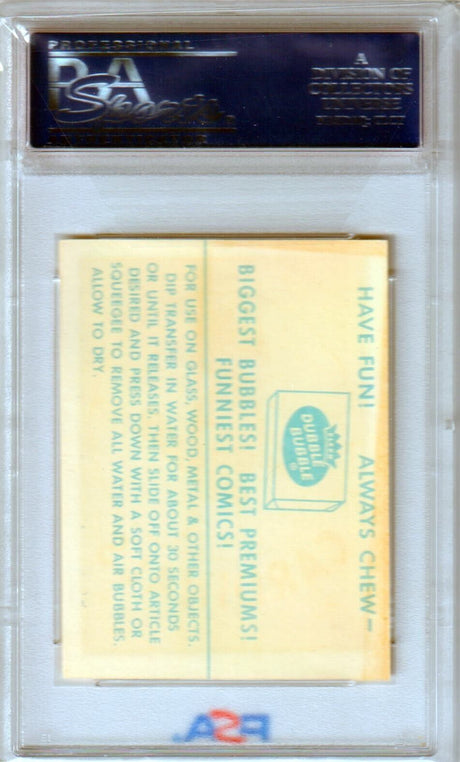 YANKEES 1961 Fleer Team Logo Decals PSA 7 NM